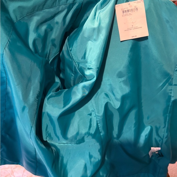 Lands' End Storm Raker Jacket in a vibrant Brilliant Teal color. NEW WITH TAGS - Picture 12 of 13